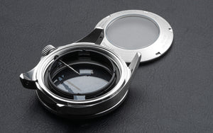 Seiko mod case component pack (with movement holder, crown & stem, chapter ring and exhibition case back)