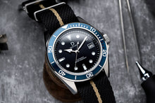 Load image into Gallery viewer, DIY WATCHMAKING KIT - blue diver with seiko NH35 and NATO strap