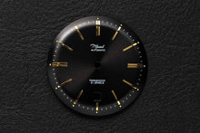 Load image into Gallery viewer, DWC - Black domed sunray dial with applied indices and 6 o&#39;clock date window (Miyota 8215 / 8315)
