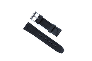 DIY Watch Club FKM Rubber Watch Band - black strap