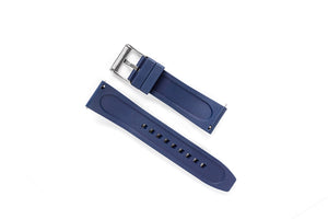 DIY Watch Club FKM Rubber Watch Band - blue strap