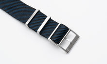 Load image into Gallery viewer, DIY Watch Club Classic NATO Strap - Navy x Black