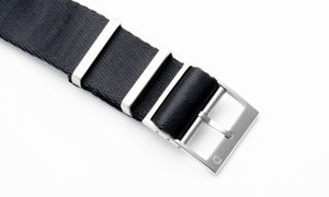Black NATO seatbelt strap - DIY Watch Club