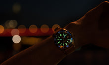 Load image into Gallery viewer, DIY Watch club lume shot - diver watch
