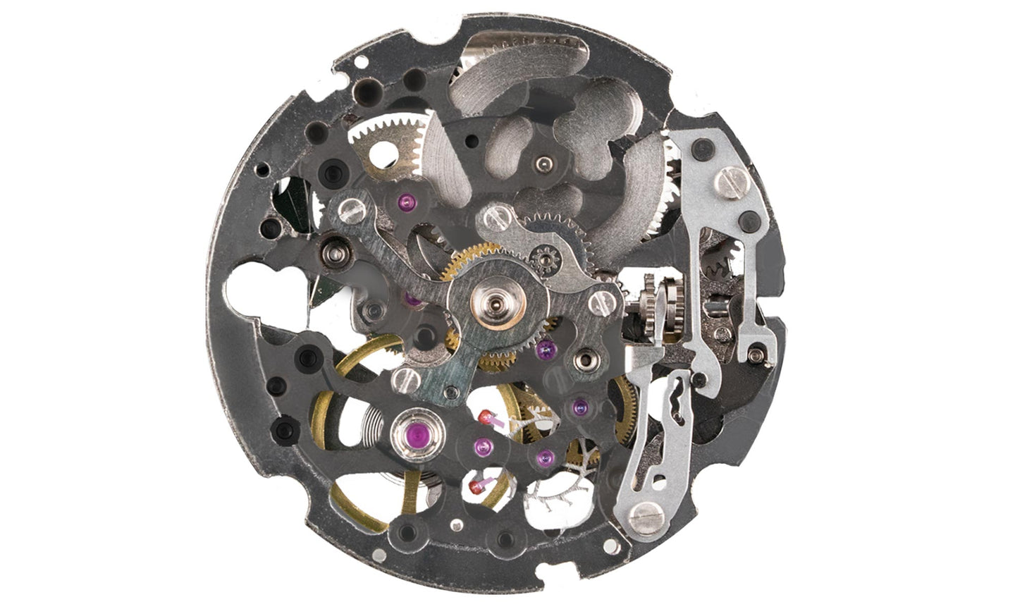 日本腕錶機芯 -  槍黑色 星辰Miyota 8N24 機芯 - 自動機械機芯