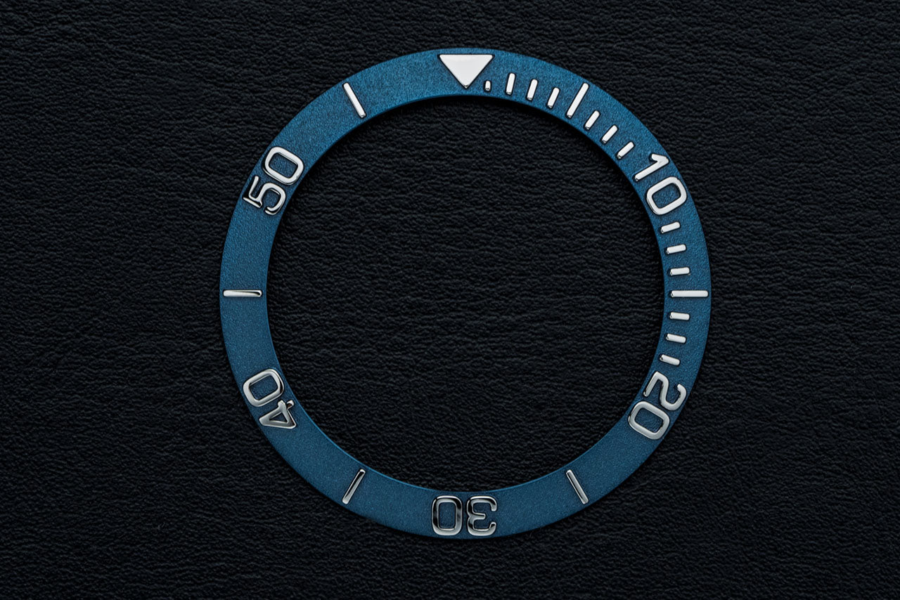 39.4mm Stainless Steel Diver Bezel Insert - Type D Blue – DIYWATCH